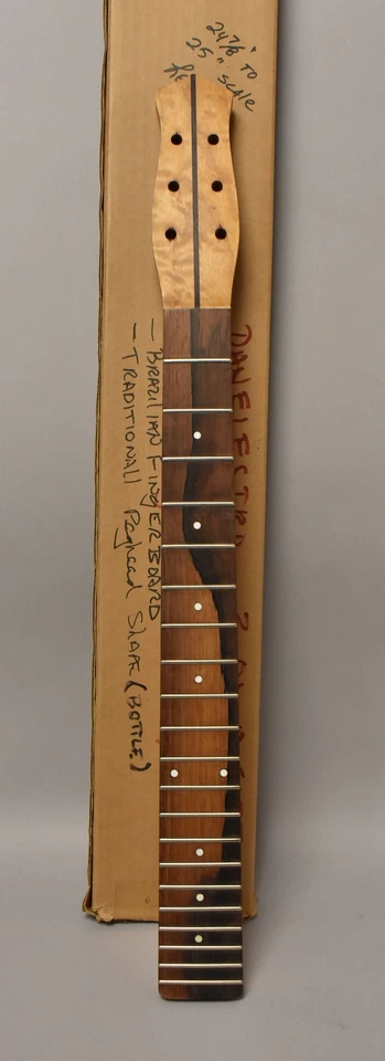 1960's Danelectro "Traditional Peghead/Bottle" Prototype Neck Natural w/Box - Image 1 of 4