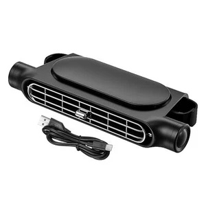 Mini Car Mounted Seat Back Cooling Fan Portable 3 Speed Headrest Silent Cooler - Picture 1 of 10