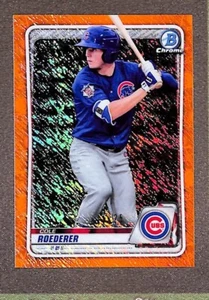 2020 Bowman Chrome #BCP-206 Cole Roederer Rookie RC Orange Shimmer Refractor /25 - Picture 1 of 3