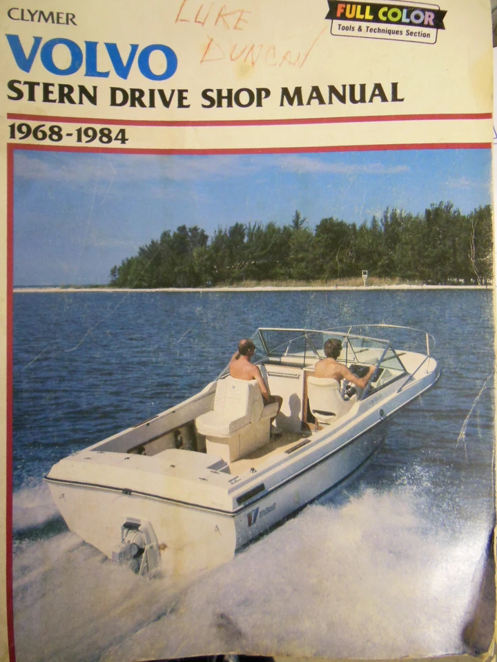 VOLVO Stern Drive REPAIR MANUAL 1968-1984 - BOAT REPAIR BOOK Foto 1 de 1