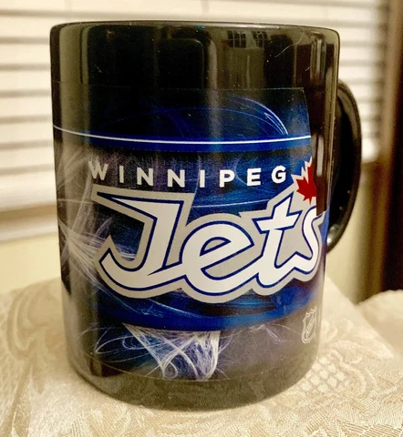 Awesome Black Winnipeg Jets NHL Ceramic Coffee Mug Cover