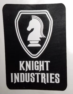 Pegatina con logotipo de escudo KNIGHT INDUSTRIES • Knight Rider • KITT • Calcomanía personalizada - Imagen 1 de 2