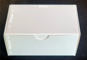 Diamond White Business Card Box -  95x57x45mm ♻️ Top quality at bargain prices - Picture 1 of 11