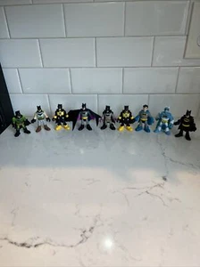 9-Fisher Price Imaginext DC Super Friends 80th Anniversary Batman Lot - Picture 1 of 3