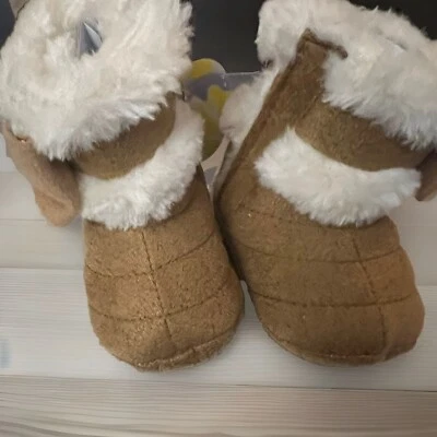 Baby GAP шерпа с подкладкой ботинки ботинок, желтовато-коричневый, размер 1 (0-6 месяцев), новый - Изображение 1 из 4