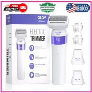 Bikini Trimmer, Electric Shaver for Women, IPX7 Waterproof Wet & Dry Electric Ra - Picture 1 of 9