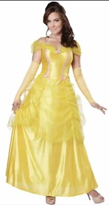 Classic Beauty and the Beast Princess Belle Women Costume Plus Size - Picture 1 of 4