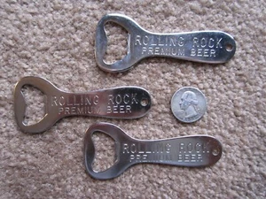 DE COLECCIÓN Lote de 3 Abridores de Botellas de Cerveza ROLLING ROCK Original - Imagen 1 de 1