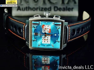 Reloj Invicta Para Hombre 45mm S1 RALLY Cronógrafo ESFERA TURQUESA Correa de Cuero SS - Imagen 1 de 18