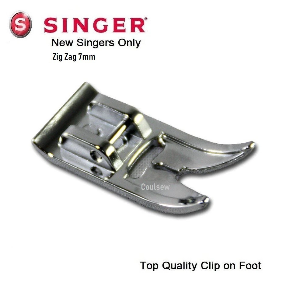 SINGER STANDARD ALL PURPOSE 7mm ZIG ZAG FOOT CLIP SOLE Talent 3321 HD 4423 1116 - Image 1 of 1