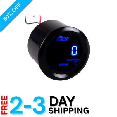 Compact 2 Inch Auto Tachometer - Sleek LED Gauge for Enhanced Visibility - Image 1 of 4