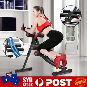 Abdominal Cruncher Machine Waist Power Trainer AB Glider Shaper Exercise J - Picture 1 of 12