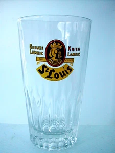 * VERRE A BIERE St LOUIS GUEUZE LAMBIC KRIER 7.7 cm de Ø 13.5 cm de haut - Bild 1 von 1