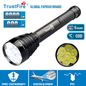 8000 Lumens Powerful Tactical Hunting LED Flashlight Waterproof Torch 5 Modes US