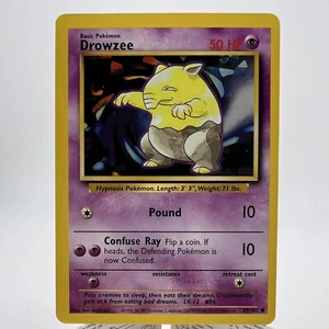 Pokemon TCG Drowzee Base Set 49/102 Unlimited Regular Common Card WOTC Mint - Picture 1 of 2