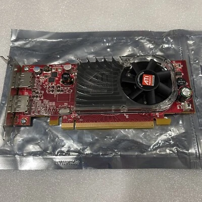 NEW ATI AMD 3470 256MB Dual DisplayPort Low Profile PCI-e Video Card - Image 1 of 3