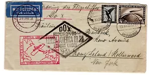 Do-X Friedrichshafen Deutschland Flug 1931 Rio de Janeiro Brasilien Rückseite - Bild 1 von 2