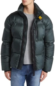 Parajumpers Men's Dark Avio Green Maudit 750 Fill Down Puffer Jacket Size XL - Picture 1 of 9