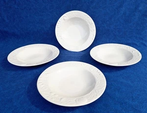 Super 4 Teller Weiß Keramik Früchte Blätter Dake & Zn Suppenteller Salat Dessert - Bild 1 von 5