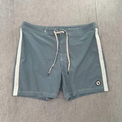 Vuori Shorts Adult 34 Blue Puerto Board Short Swim Trunks Board Drawstring Mens - Image 1 of 4