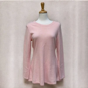 Isaac Mizrahi 100% Kaschmir Pullover Tunika Gr. S rosa Rundhals Preppy klassisch - Bild 1 von 9