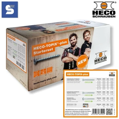 HECO-TOPIX-plus Profiset "Zimmerer" (2025) Schraubensortiment | 9 Größen + Bits - Bild 1 von 3