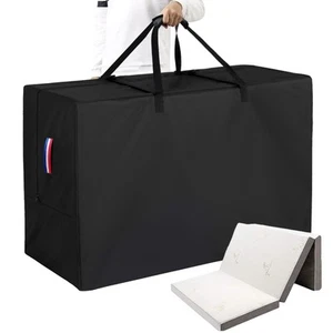 Folding Mattress Storage Bag, 600D Heavy Duty Waterproof Carry Case with Zipp... - Picture 1 of 7