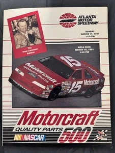 1991 MOTORCRAFT QUALITY PARTS 500 Souvenir Program AMS Sunday 17, 1991 - Picture 1 of 2