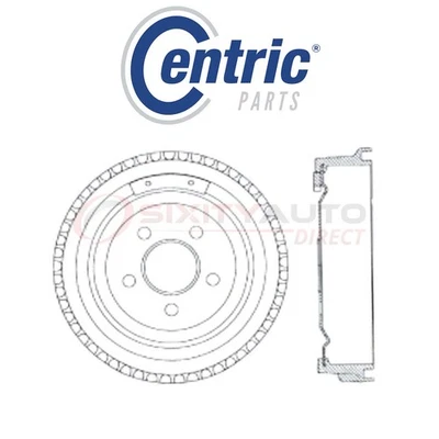 Centric C-TEK Brake Drum for 1989-1997 Ford Thunderbird 3.8L 4.6L 5.0L V6 V8 ez - Image 1 of 4
