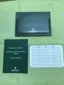 Cartera Rolex vintage/soporte de papel; folleto de traducción; juego de calendario 2006-2007 - Imagen 1 de 5