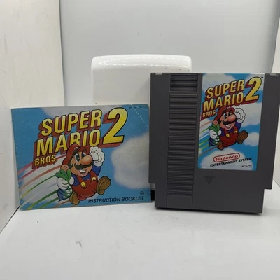 Super Mario Bros. 2 With Manual (Nintendo NES, 1988) Tested And Works - Image 1 of 4
