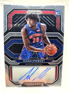 Panini Prizm Rookie Penmanship Isaiah Stewart 2020-21 #RP-IST (AU, RC) plateado - Imagen 1 de 2