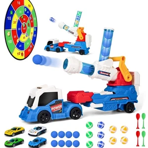 Juego de tablero de dardos adhesivo y juguete para camión ZHODR 2 en 1 - Slide, lanzamiento de dardos suaves, min... - Imagen 1 de 7