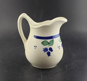 Jarra crema vintage Hartstone cerámica gres EE. UU. arándano 4,5" - Imagen 1 de 6