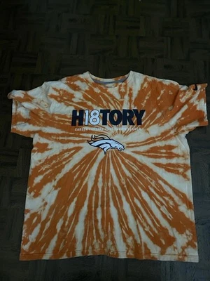 Camiseta Nike Peyton Manning Denver Broncos HI8TORY XXL Naranja Tie Dye TD Leader  Foto 1 de 4