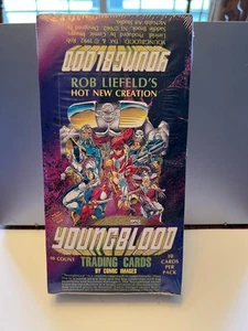 Youngblood Trading Cards SEALED Box 48 Packs Comic Images Rob Liefeld 1992 - Bild 1 von 6