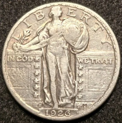 1926 S Standing Liberty Silver Quarter 25C... - Image 1 of 4