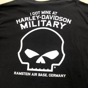 Harley Davidson Military Ramstein Air Base Germany L Slv t shirt Sz XL (48) - Picture 1 of 11