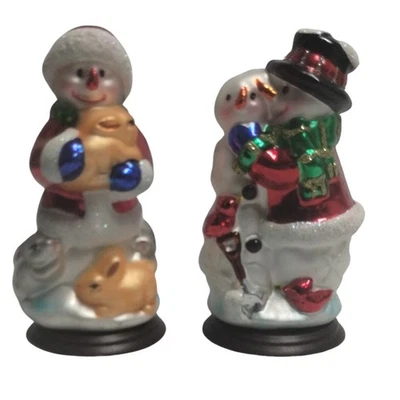 Thomas Pacconi Classics 30 Years Snowman & Bunny Christmas Glass Ornaments Set - Image 1 of 4