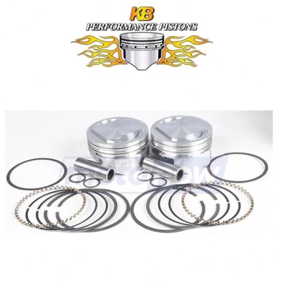 KB Cast Piston Set for 1999-2006 Harley Davidson FLHT Electra Glide we Foto 1 de 4
