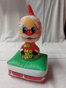 Vintage 1950/60's inflatable Plastic Vinyl Santa Christmas Decoration NEW RARE - Picture 1 of 11
