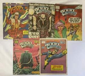 2000AD Feat Judge Dredd Comic Bundle - 5 X Comics 1987 - Imagen 1 de 1