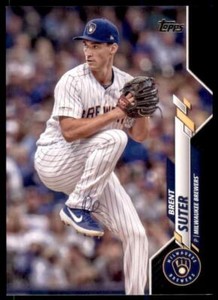 2020 Topps Series 2 Base Black #477 Brent Suter /69 - Milwaukee Brewers