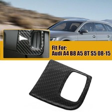 For Audi A4 B8 A5 8T S5 2008-2015 Engine Start Key Frame Cover Trim Carbon Fiber