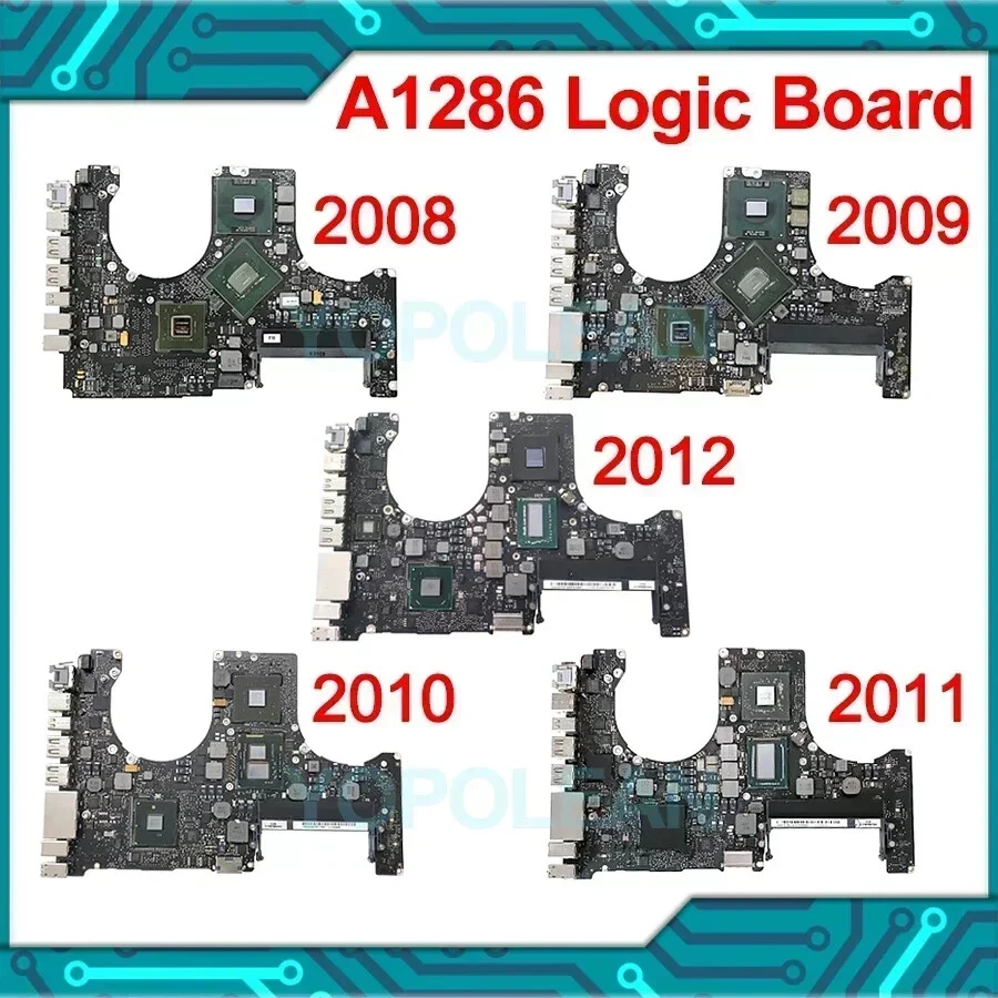A1286 Motherboard For MacBook Pro15" A1286 Logic Board i5 i7 2008 2009 2010 2011 - Image 1 of 4