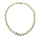 New Lulu Frost PLAZA Glass Pearl Beaded Necklace Base 16" Long Hand Knotted