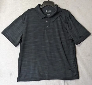 Herren Haggar Clothing Performance Golf Polo 3 Knöpfe schwarz mit Streifen - XL - Bild 1 von 6