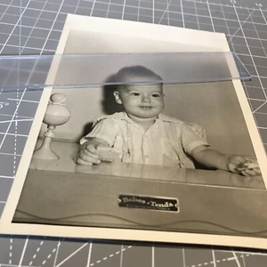 Child on Mid Century Babee Tenda Rattle 50's Photograph - Picture 1 of 7