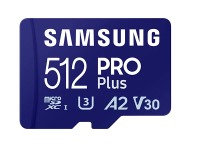 SAMSUNG PRO Plus microSD Card UHS-I U3, Full HD & 4K UHD, MB-MD512SA/EU - Bild 1 von 4