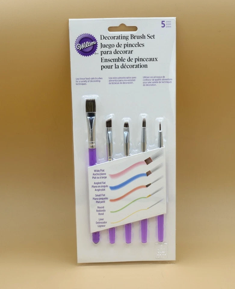 Wilton 1907-1352 5-piece Decorating Brush Set M9
